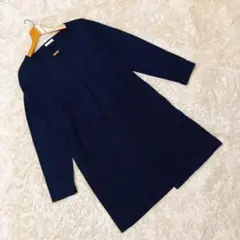 !美品【index】インデックス ロングカーディガン ネイビー 20120