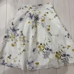 【1回使用】MISCH MASCH フラワープリント フレアスカート