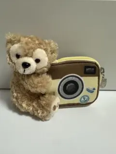 ダッフィーぬいぐるみチャーム　カメラ型ポーチ