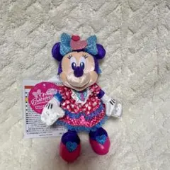 【新品・タグ付き】ディズニー・パルパルーザ ミニー　ぬいぐるみバッジ