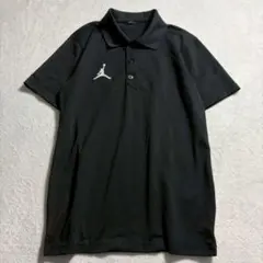 ナイキ/JORDANポロシャツ/ワンポイントロゴ/スポーツ/ブラック/半袖