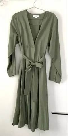 【美品】niko and...薄手コート　カーキ