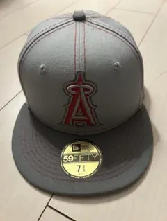 エンゼルス 59FIFTY グレー キャップ 7 3/8