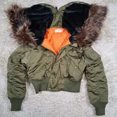 美品　AZUL by moussy N-2B フライトジャケット 短丈