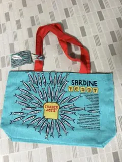 Trader Joe's エコバッグ　オイルサーディン柄