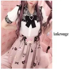 病みカワ☆AnkRouge レースセーラーカラーブラウス