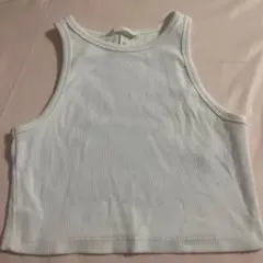 H&M リブタンクトップ ホワイト