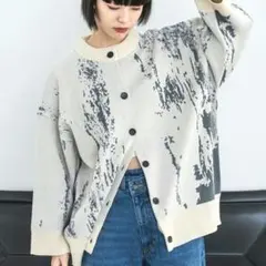 ❤ 本日限定 SALE ❤ JEANASIS スポンディッシュ 柄カーディガン