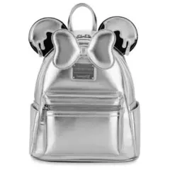 Loungefly Disney 海外ディズニー リュック シルバー　100周年