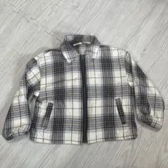 BREEZE 子供服 チェック柄　コットンジャケット 110 羽織り