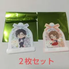 名探偵コナン　2024コナンカフェ　ステッカー　大岡紅葉＆伊織無我セット