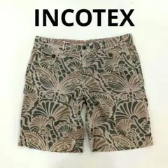 INCOTEX　インコテックス　SLACKS　ジャングルプリント　ショートパンツのサムネイル