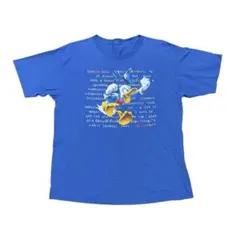 Disney Donald ディズニーランドドナルドダック プリント Tシャツ