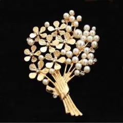 卒園式 入学式 結婚式 ブローチ パール フォーマル ブーケ 花束 上品フラワー