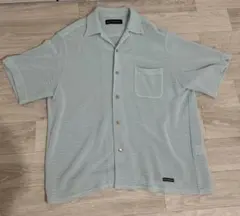 WACKOMARIA SUMMER KNIT OPEN COLLAR SHIRT