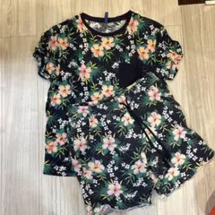限定価格‼️H&Mフラワープリント Lサイズ セットアップ　古着