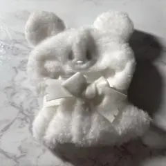 ディズニー　シークレットポンチョ　白　ホワイト　ユニベア