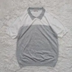 【美品】McGregor マックレガー バイカラー サマーニット ポロシャツ