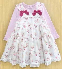 ★本日限定★ キムラタン　クーラクール　ケーキ　ワンピース　オフホワイト　100