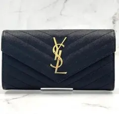 【未使用/ご褒美に】SAINT LAURENT サンローラン フラップウォレット