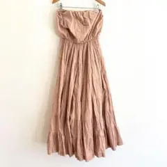 C1141MARIHA/草原の夢のドレスベアトップ/ロングワンピース/Aライン