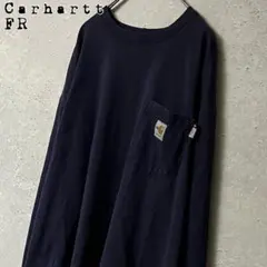 カーハートCarharttFRポケット付きロンtネイビー 長袖2112CAT2