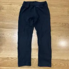 リップルパンツ　黒い長ズボン 110cm ムージョンジョン