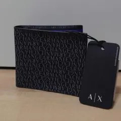 ARMANI EXCHANGE 二つ折り財布 ロゴ総柄のサムネイル