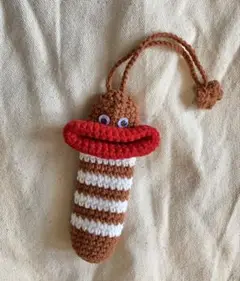 ハンドメイド　パクパクモンスター　リップケース