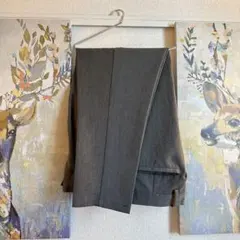 EMMA CLOTHES ストレッチスーツ地ワンタックテーパードセミワイドパンツ