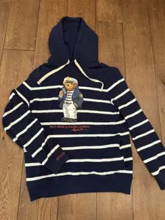 POLO RALPH LAUREN パーカー ポロベア ボーダー紺