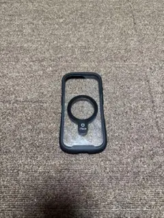 iFace MagSafe対応 ブラック透明ケース iPhone15pro用
