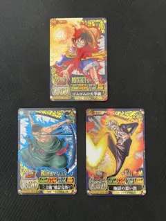 ワンピーベリーマッチアイシー　ルフィ・ゾロ・サンジ CP キラ カード