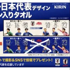 サッカー日本代表 サイン入りオリジナルプリントタオル　遠藤航　セット販売
