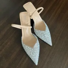 ZARA キラキラミュールサンダル24