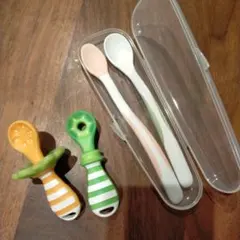 リッチェル　EDISON ベビー用スプーンセット ケース付き