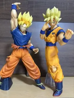 一番くじ、プライズ品　ドラゴンボール 孫悟空　2体セット　超サイヤ人