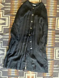 未使用 fog linen work リトアニアリネン ノーカラーコート 麻 drop-kaitori_jk33-2302-141