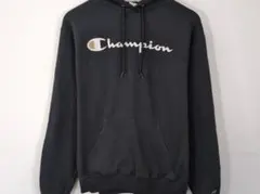 Champion チャンピオン ロゴ スウェット パーカー ブラック