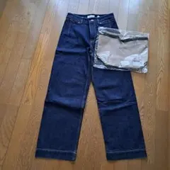 SLOBE ストレートデニム 36 濃紺&袋付き
