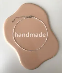 ハンドメイド　ビーズチョーカー　ネックレス