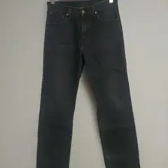 Levi's 533 先染め ブラックデニム ストレートデニム 33×32