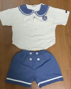 【futafuta】ドナルドダック セーラー襟 Tシャツ ショートパンツ セット