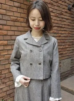 新品✨】an another angelus グレンチェックショートジャケット