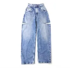 m*e様 【中古美品】マルジェラ スラッシュデニム 40 ホワイト カットアウト ◇Maison Margiela 23AW◇ スラッシュ デニム ジーンズ / 白
