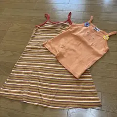 【ミキハウス】 　　キャミワンピースとキャミソールのセット