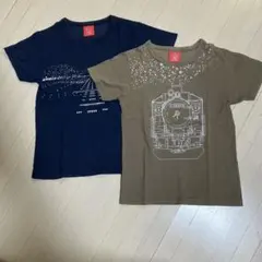 キッズ Tシャツ オジコ 10a 2枚セット 飛行機 SL柄のサムネイル