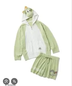 ジェラートピケ スーパーマリオコラボ　ヨッシー　セットアップ