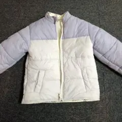 アプレレクール　リバーシブル　ダウンジャケット　花柄　パープル