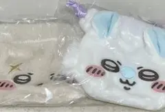 ちいかわ おかお 巾着 モモンガ ラッコ ガチャガチャ 2個セット